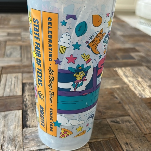 Big Tex State Fair of Texas Souvenir Plastic Cup 2024 with Straw - Picture 7 of 8